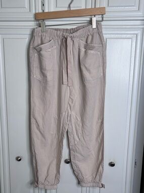 Pilcro Women's NOMAD Light Beige Drawstring Joggers size XS